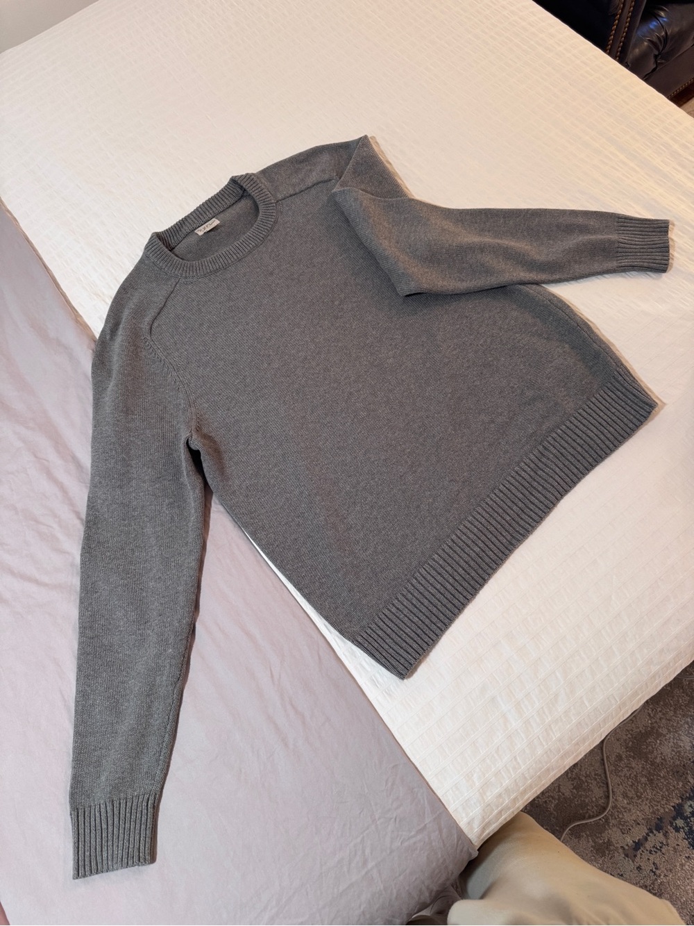 JCrew Heritage cotton crewneck sweater - Size L - Heather Gray - Worn Once - Picture 10 of 11
